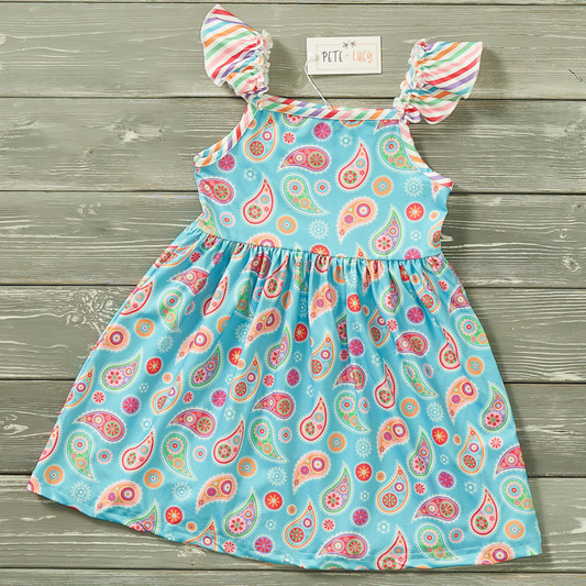 Poppin Paisley Girl Dress